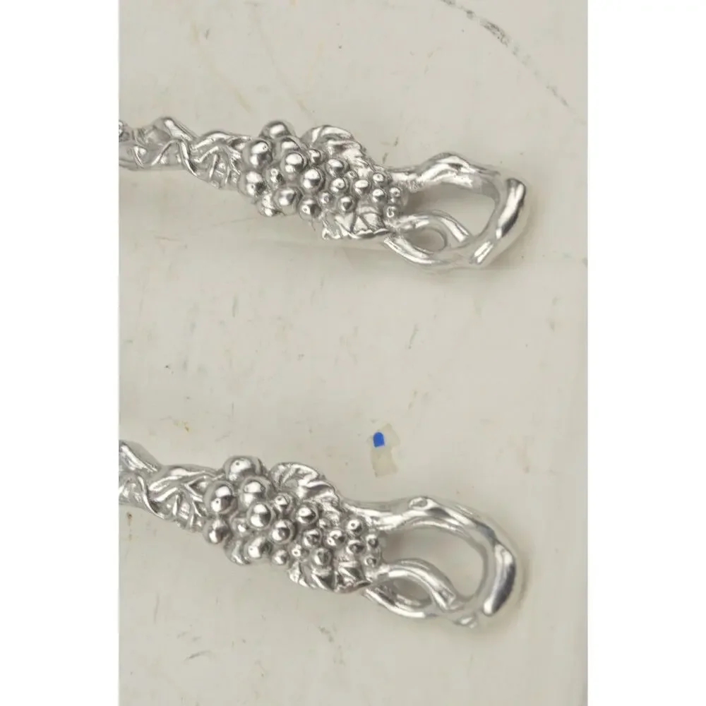 Arthur Court Grapevine Aluminum Serving Set Grape Leaf Spoon 2 Pc